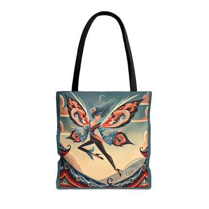 The Dragon Fairy of the Temple Tote Bag – Mythic Grace & Ancient Power