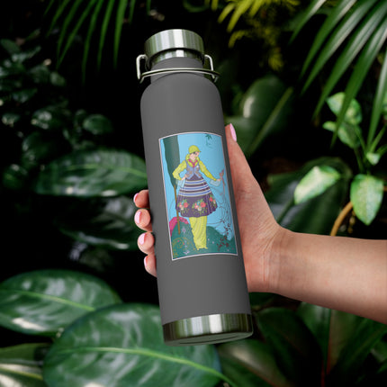 Exquisite Elegance by Umberto Brunelleschi Copper Vacuum Insulated Bottle, 22oz