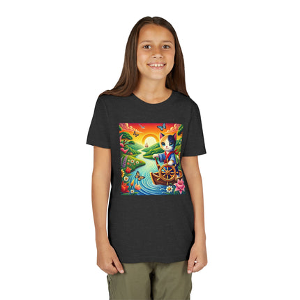 Sailor Kitten’s River Adventure Youth Short Sleeve Tee