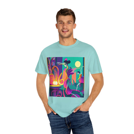 Dance of the Skeleton Ballerinas Unisex Garment-Dyed T-shirt