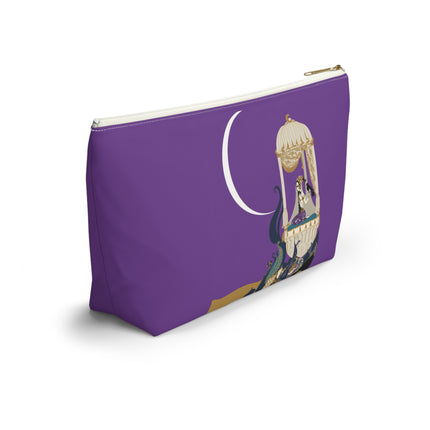 Moonlit Reverie Pavilion Cosmetic Bag – Art Deco Elegance & Mystical Serenity