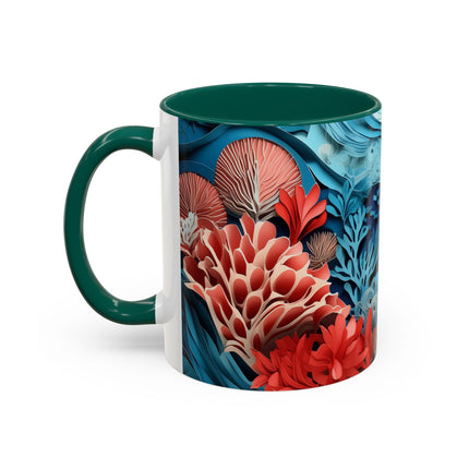 Enchanting Underwater Scene Colorful Mugs (11oz, 15oz)