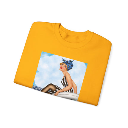 Playful Waves and Fashion Follies Heavy Blend™ Crewneck Sweatshirt