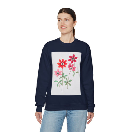 Anemoon, Anemone by Anselmus Boëtius de Boodt Heavy Blend™ Crewneck Sweatshirt