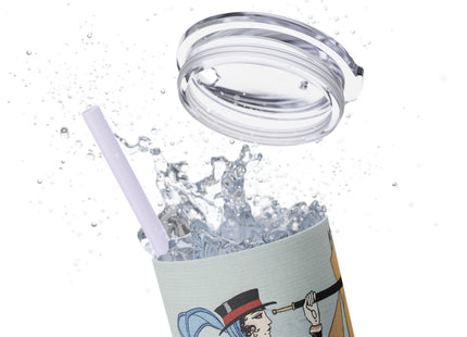Costume de Yacht by George Barbier Skinny Tumbler with Straw, 20oz