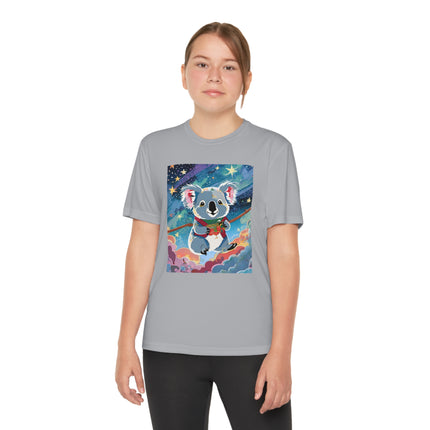 Cute Koala Youth Competitor Tee – Dreamy Skies & Whimsical Wonder