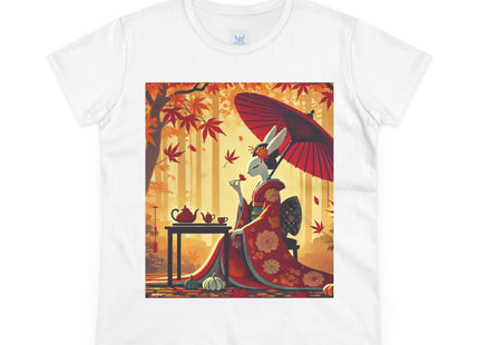 Theatrical Harvest Rabbit Women's Midweight Cotton Tee