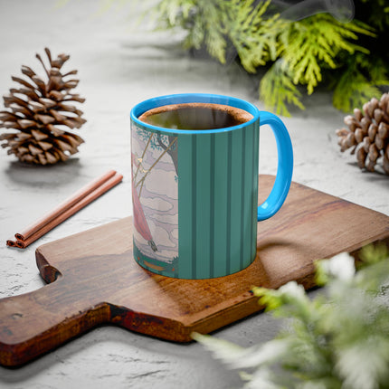 La balançoire by Georges Lepape Colorful Mugs (11oz, 15oz)