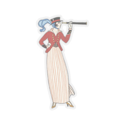 Costume de Yacht by George Barbier Kiss-Cut Stickers (4 Sizes)