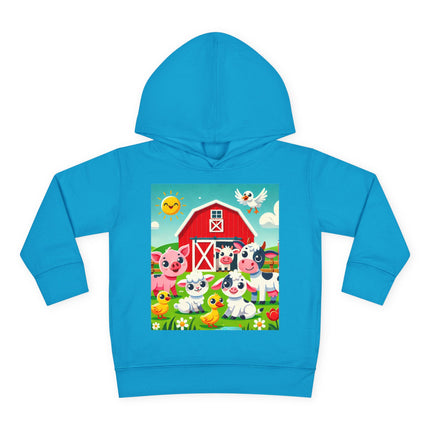 Happy Barnyard Morning Toddler Pullover Fleece Hoodie