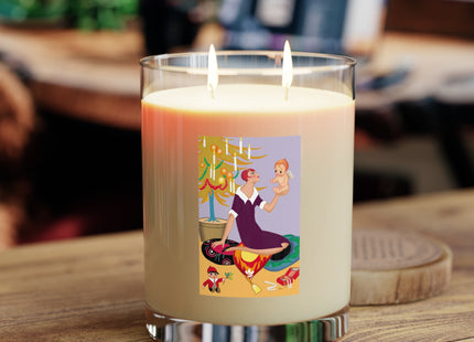 Art Deco Christmas Scented Candle - Full Glass, 11oz