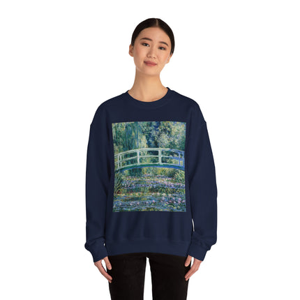 Water Lilies and Japanese Bridge by Claude Monet Heavy Blend™ Crewneck Sweatshirt