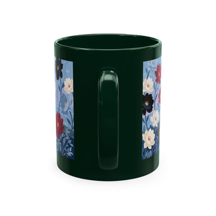 💌🌺 The Lady Of The Scattered Love Letters Ceramic Mug – Art Deco Romantic Elegance