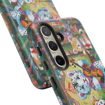 Melodies of the Snow Lion Cub Phone Cases