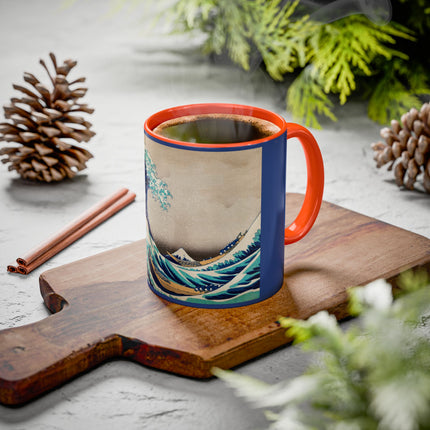 The Great Wave off Kanagawa by Katsushika Hokusai Colorful Mugs (11oz, 15oz)