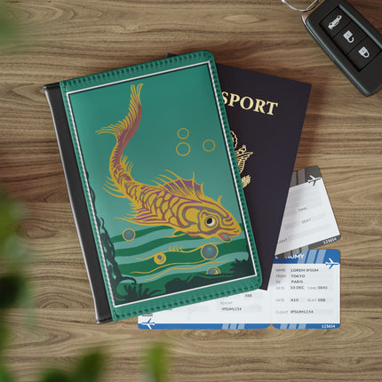 Golden Serenity Passport Cover