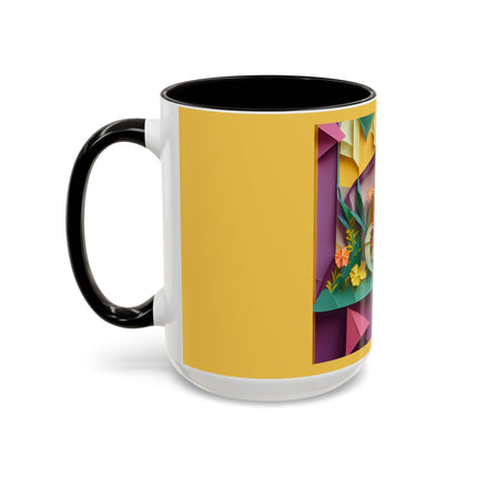 Origami Bicycle Colorful Mugs (11oz, 15oz)