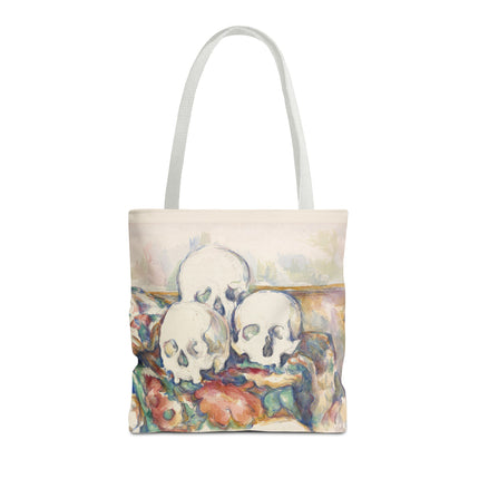 The Three Skulls by Paul Cézanne Tote Bag (AOP)