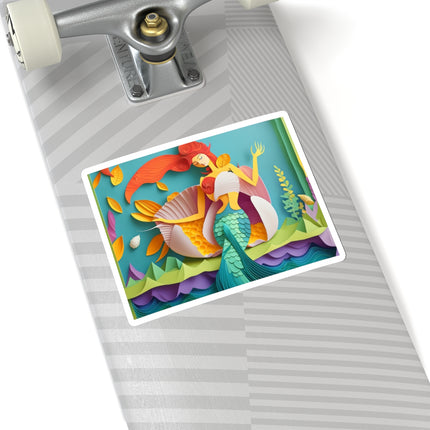 Charming Mermaid Kiss-Cut Stickers (4 Sizes)