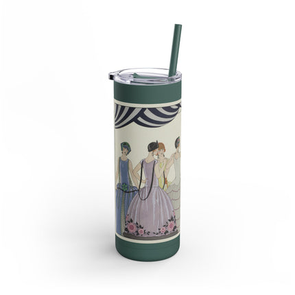 Visez au coeur, belles dames! by George Barbier Skinny Matte Tumbler, 20oz