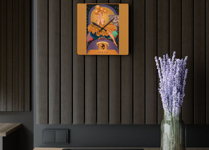 November & Topaz Zodiac Acrylic Wall Clock