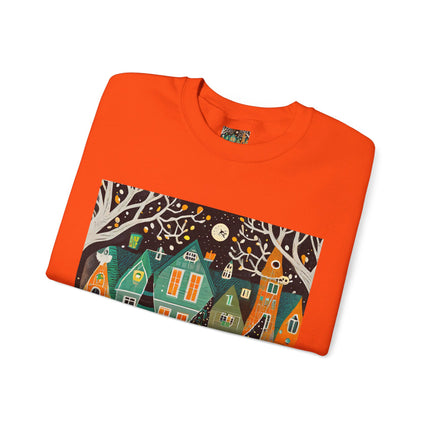 Night of the Trick-or-Treating Owlets Unisex Heavy Blend™ Crewneck Sweatshirt
