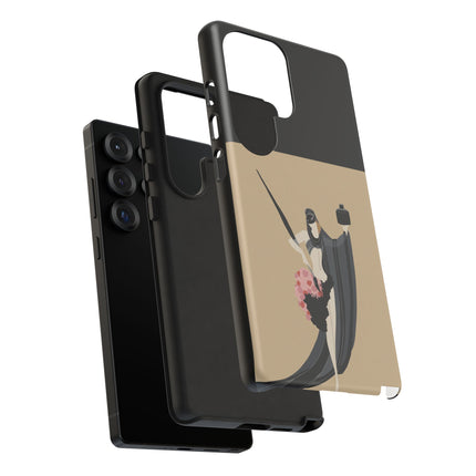 Dancer with Ink & Blossoms Phone Case – Elegant Grace & Artistic Poise