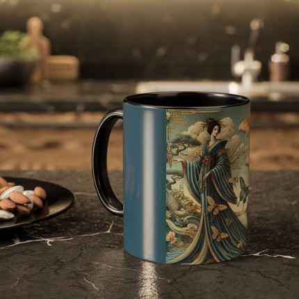 Butterfly Empress Colorful Mug – Graceful Butterflies & Timeless Elegance