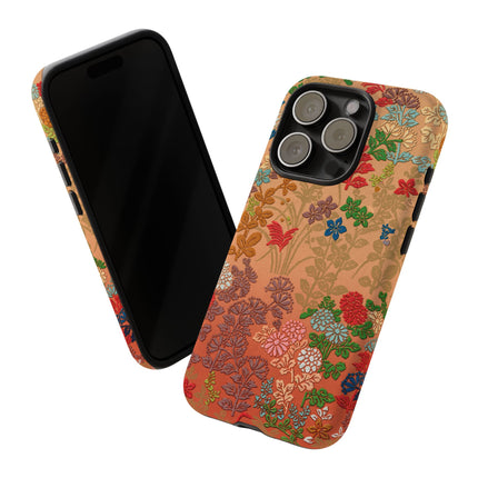Ornamental Japanese Flower Pattern Phone Cases