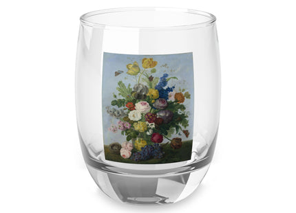 Bouquet of Flowers and a Nest by Sebastian Wegmayr Whiskey Glass