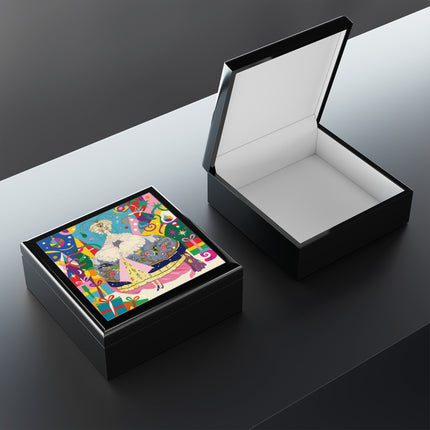 🎀✨ The Christmas Court Of Joy Jewelry Box – Art Deco Holiday Fantasy