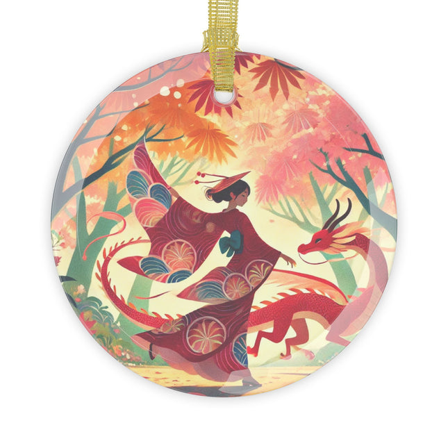 The Dragon Fairy’s Dance Glass Ornament