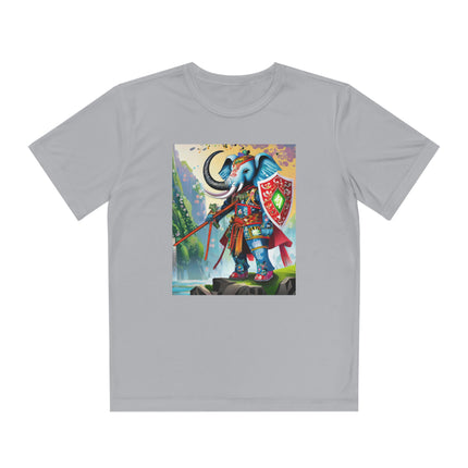 Cyberpunk Elephant Youth Competitor Tee