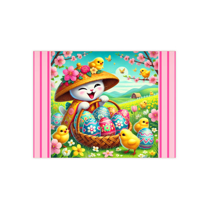 Geisha Kitten’s Easter Delight Ceramic Tile