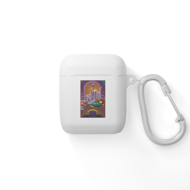 February & Amethyst AirPods Case — Gem Series by Sofia Chiostri