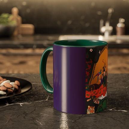 The Jewel Pavilion Colorful Mug (11oz, 15oz) – Royal Elegance, Peacock Beauty & Jewel-Toned Splendor