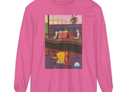 La Musique by Charles Martin Garment-dyed Long Sleeve T-Shirt
