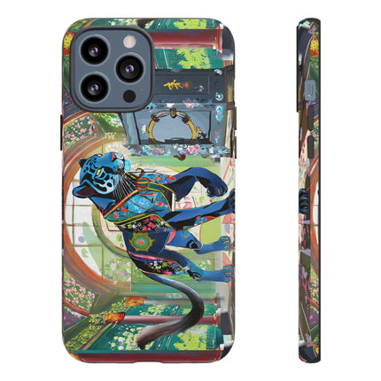 Cyber Panther's Hunt Phone Cases