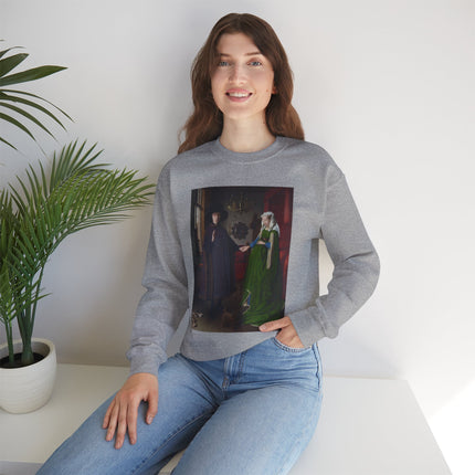 Arnolfini Portrait by Jan Van Eyck Heavy Blend™ Crewneck Sweatshirt