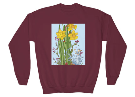 Daffodil Fairy Youth Crewneck Sweatshirt