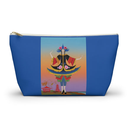 Kabuki Dancer at Twilight Cosmetic Bag – Elegant Performance & Vibrant Fantasy