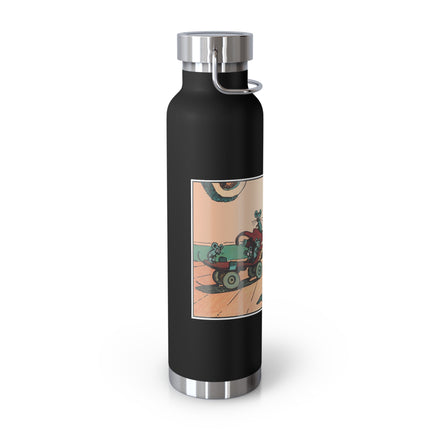 Mischievous Mice on Wheels Copper Vacuum Insulated Bottle, 22 oz