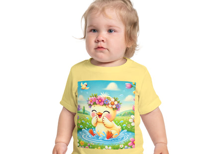 Springtime Splash Duckling Baby Short Sleeve T-Shirt