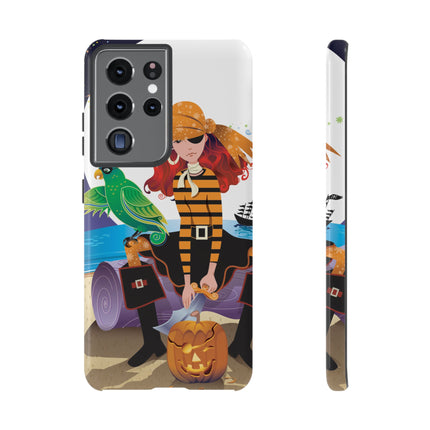 Moonlit Pirate Halloween Phone Cases