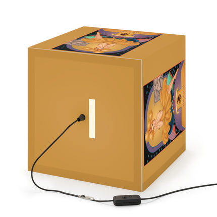 November & Topaz Zodiac Light Cube Lamp
