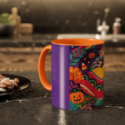 🌙🎃 The Lady Of Moonbeam Hollow Colorful Mug – Whimsical Halloween Charm