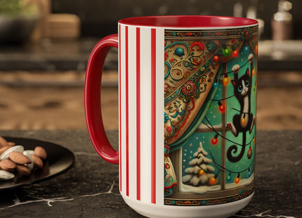 Mischief in Tinselland Colorful Mugs (11oz, 15oz)