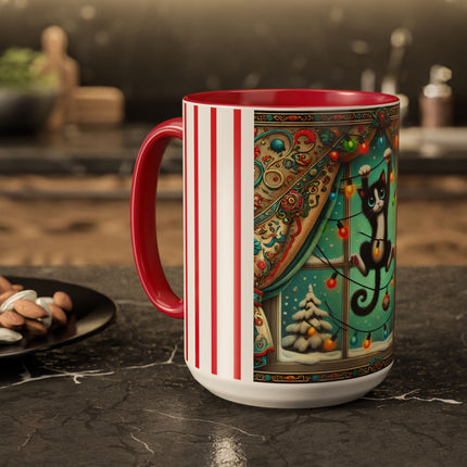 Mischief in Tinselland Colorful Mugs (11oz, 15oz)
