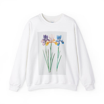 Blue Iris by Anselmus Boëtius de Boodt Heavy Blend™ Crewneck Sweatshirt