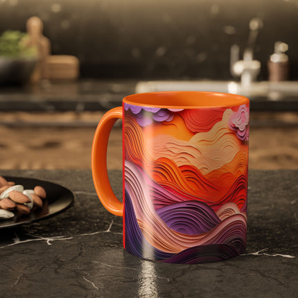 Dramatic Sunset Sky Colorful Mugs (11oz, 15oz)